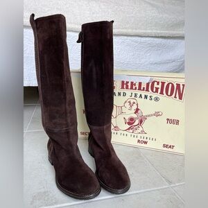 True Religion Connie Brown Suede Boots